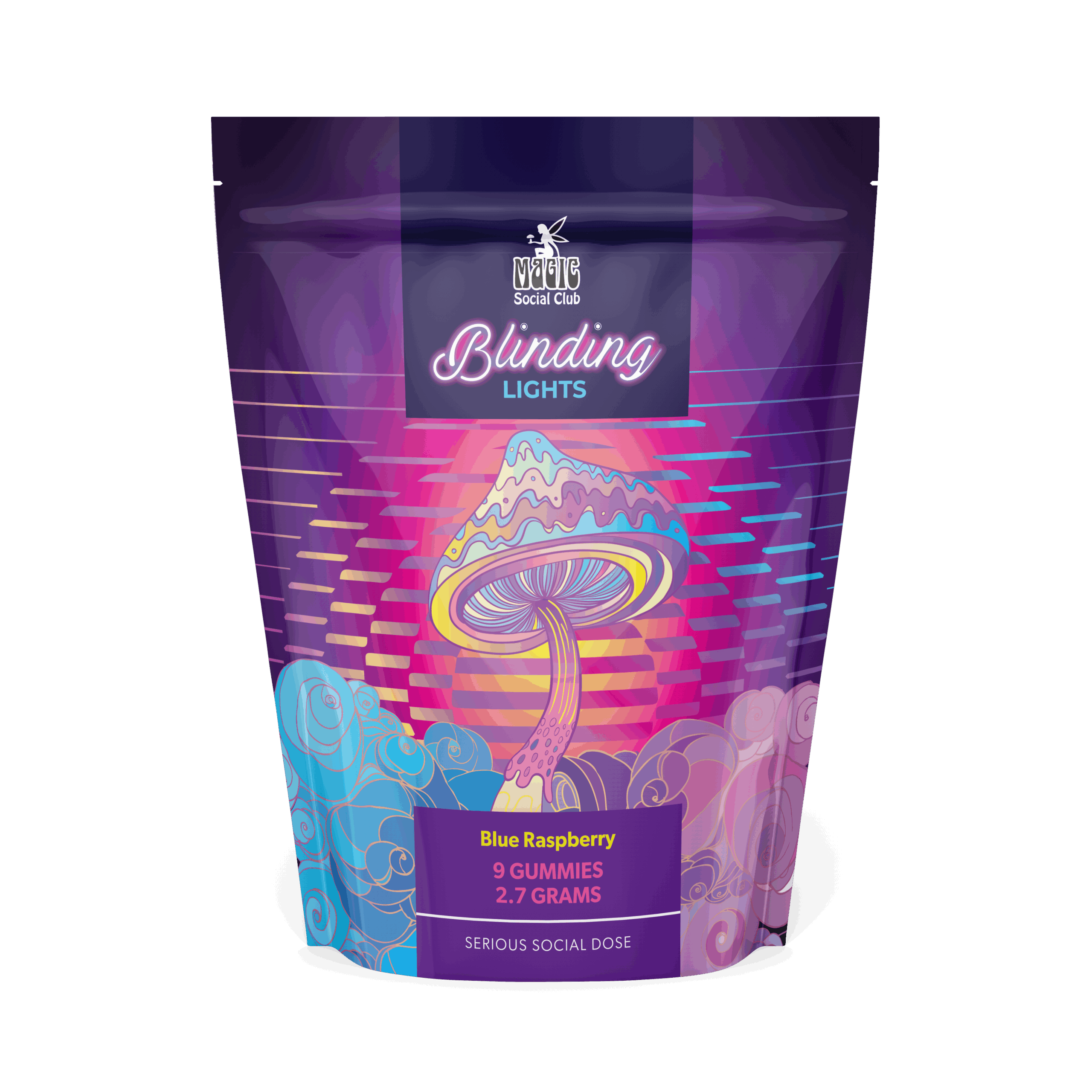 Blinding Lights Peach, Cherry Lime, and Orange Gummies